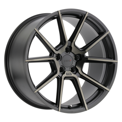 TSW CHRONO 21X9 25 5X112/5X112 MATTE BLACK W/ MACHINE FACE & DARK TINT