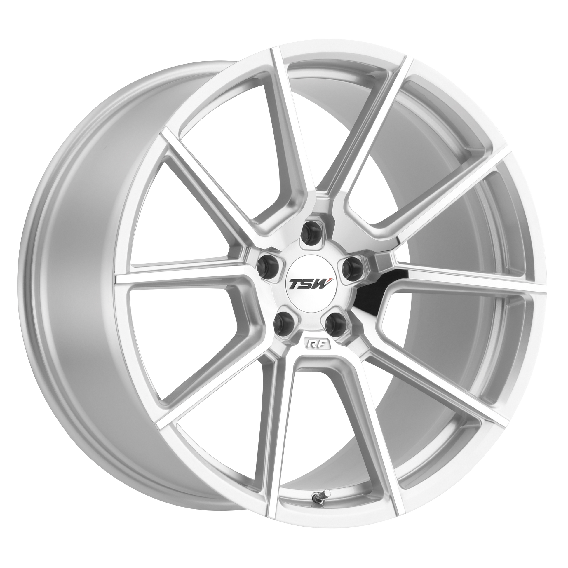 TSW CHRONO 19X9.5 39 5X120/5X4.72 SILVER W/ MIRROR CUT FACE