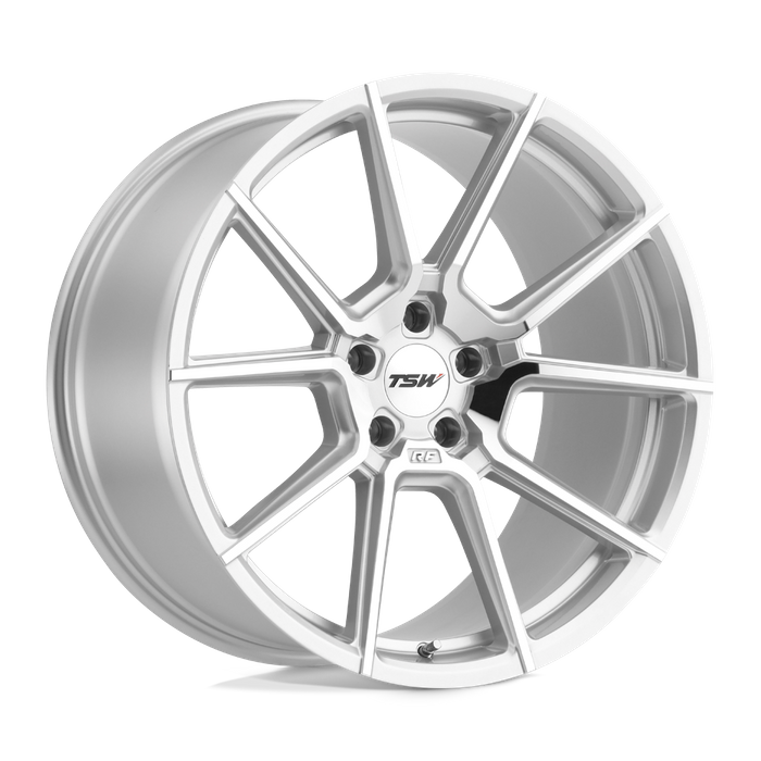 TSW CHRONO 19X9 15 5X120/5X4.72 SILVER W/ MIRROR CUT FACE