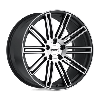 TSW CROWTHORNE 18X8.5 40 5X120/5X4.72 MATTE GUNMETAL W/ MATTE MACHINE FACE