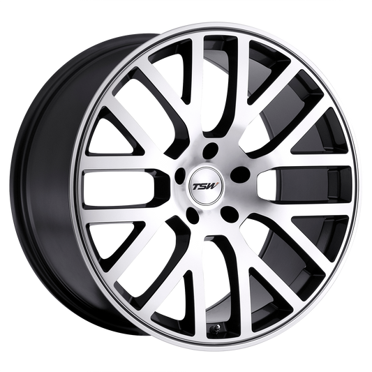 TSW DONINGTON 22X10.5 25 5X120/5X4.72 GUNMETAL MIRROR CUT FACE