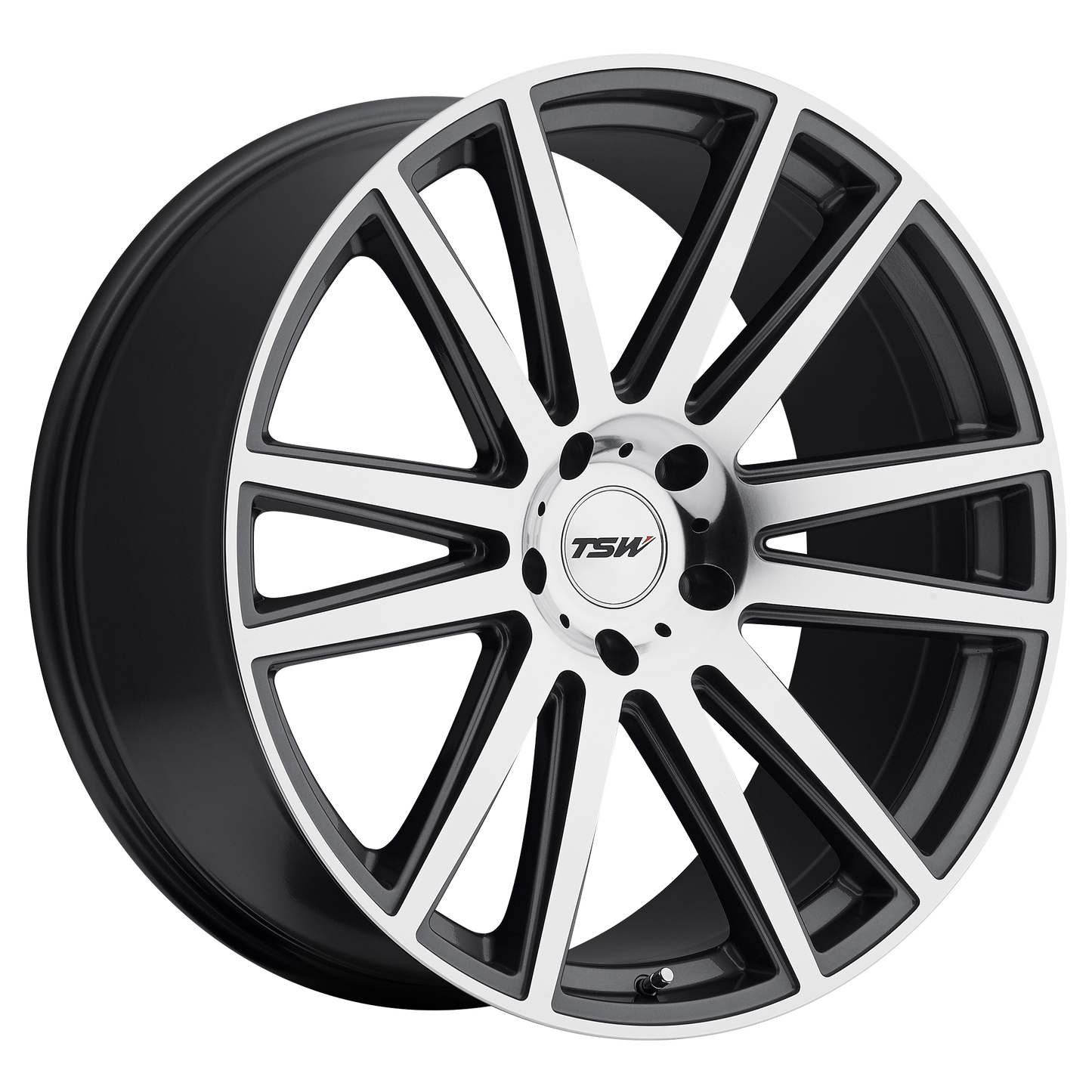 TSW GATSBY 22X9 35 5X120/5X4.72 GUNMETAL W/ MIRROR-CUT FACE