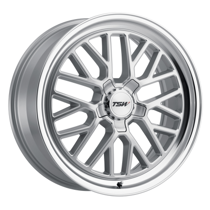TSW HOCKENHEIM S 17X8 32 5X112/5X112 SILVER W/ MIRROR CUT LIP