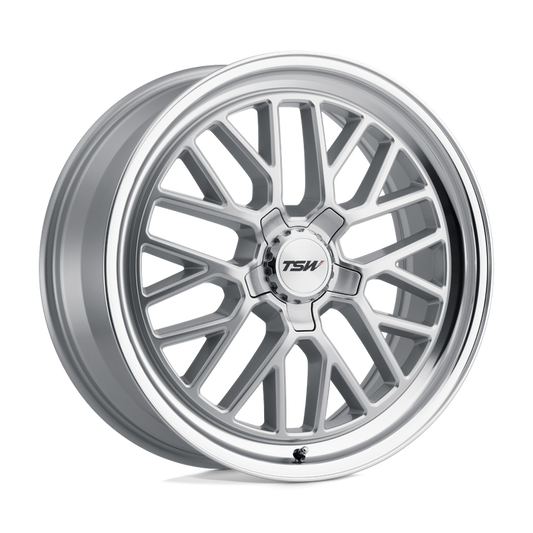 TSW HOCKENHEIM S 18X9.5 20 5X120/5X4.72 SILVER W/ MIRROR CUT LIP