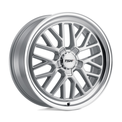 TSW HOCKENHEIM S 19X8.5 30 5X120/5X4.72 SILVER W/ MIRROR CUT LIP