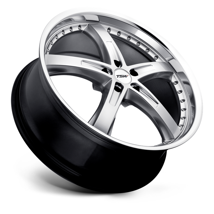 TSW JARAMA 18X8 40 5X114.3/5X4.5 HYPER SILVER W/ MIRROR CUT LIP