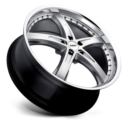 TSW JARAMA 18X8 40 5X114.3/5X4.5 HYPER SILVER W/ MIRROR CUT LIP