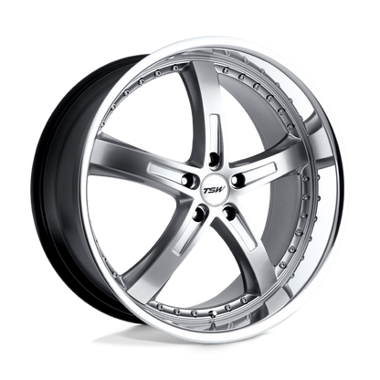 TSW JARAMA 18X8 35 5X120/5X4.72 HYPER SILVER W/ MIRROR CUT LIP