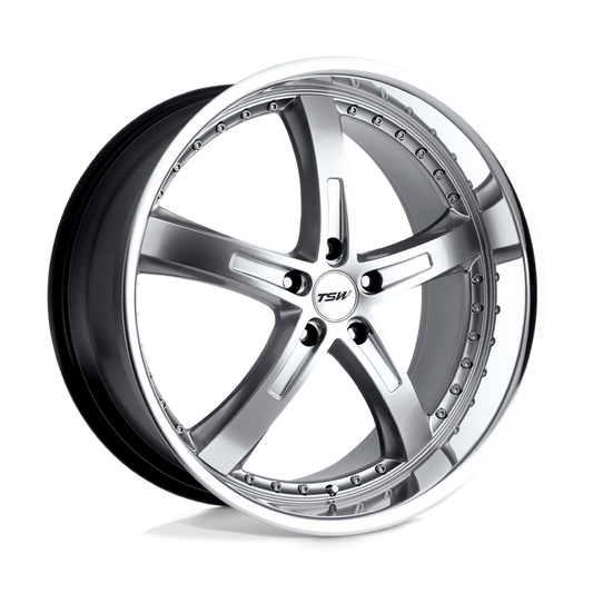 TSW JARAMA 18X8 35 5X120/5X4.72 HYPER SILVER W/ MIRROR CUT LIP