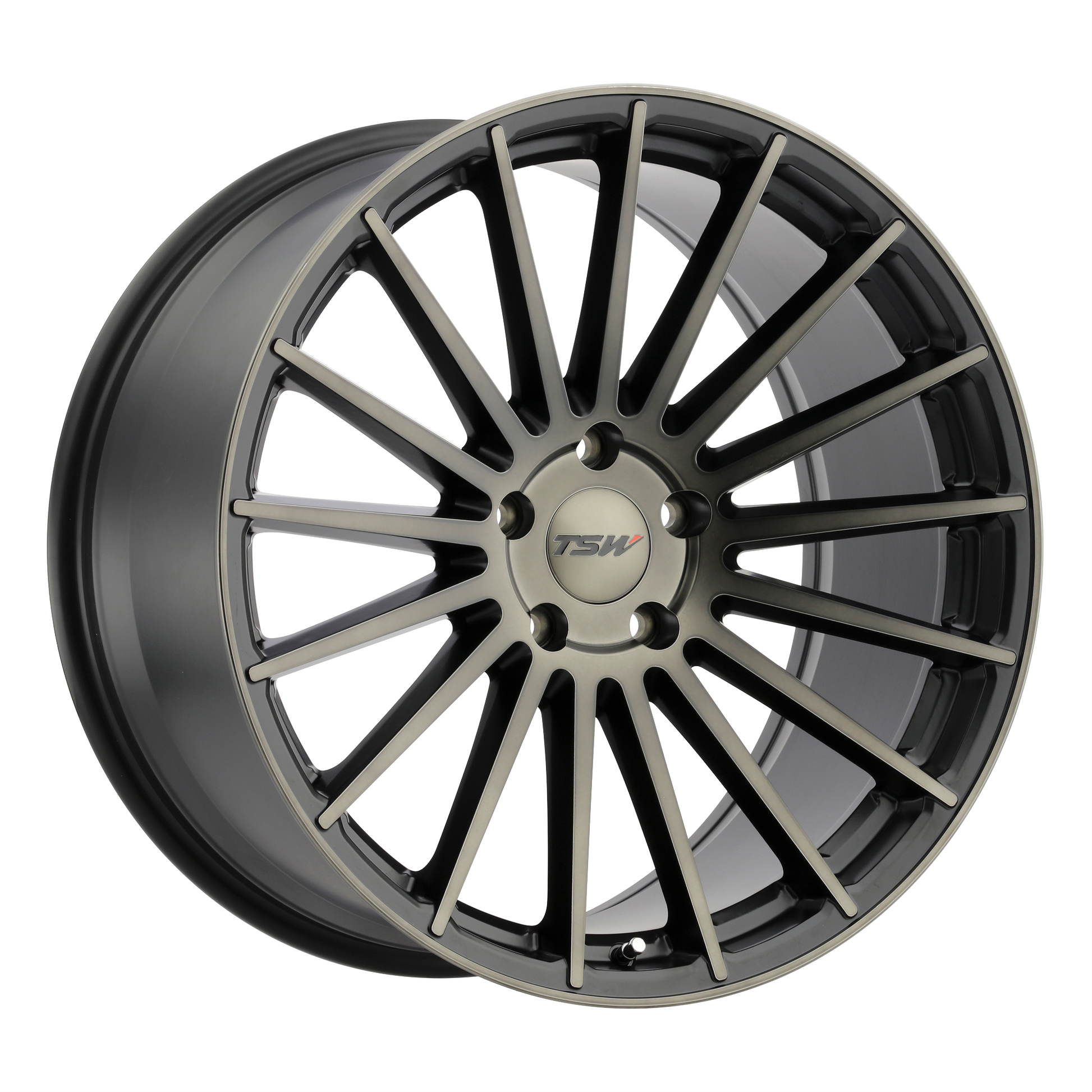 TSW LUCO 20X10 40 5X120/5X4.72 MATTE BLACK W/ MACHINE FACE & DARK TINT
