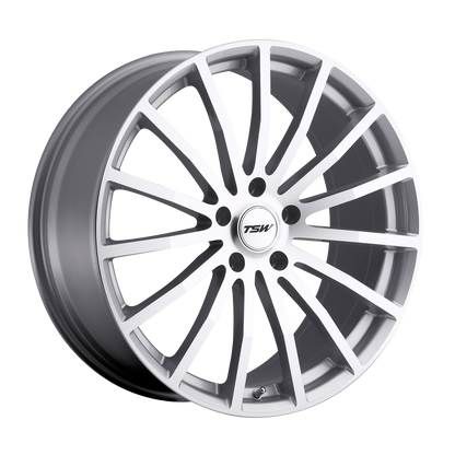 TSW MALLORY 19X9.5 20 5X120/5X4.72 SILVER W/ MIRROR CUT FACE