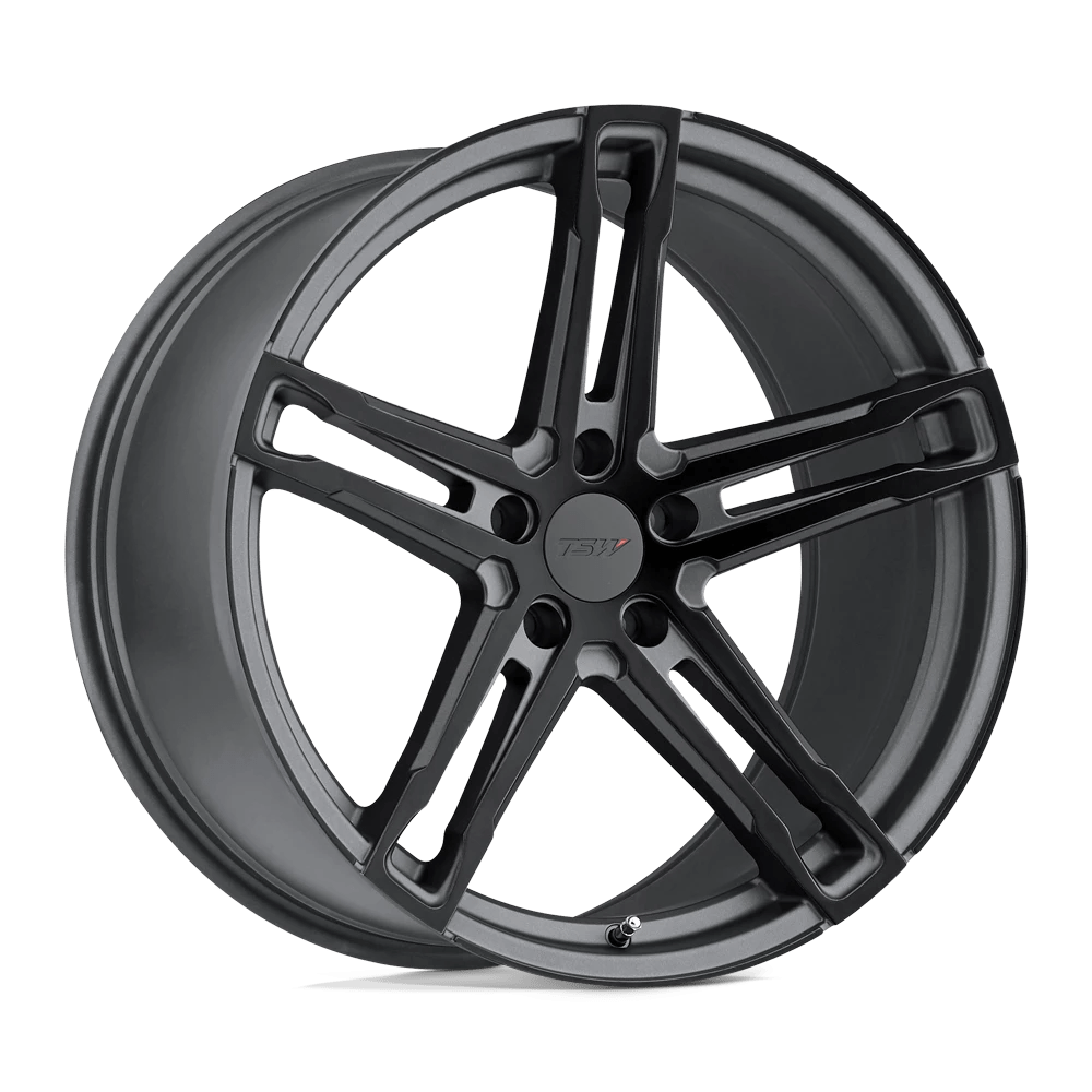 TSW MECHANICA 18X8 40 5X108/5X4.25 MATTE GUNMETAL W/ MATTE BLACK FACE