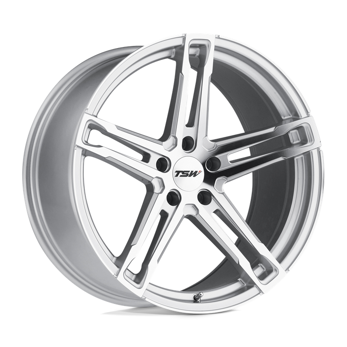 TSW MECHANICA 19X8.5 35 5X120/5X4.72 SILVER W/ MIRROR CUT FACE
