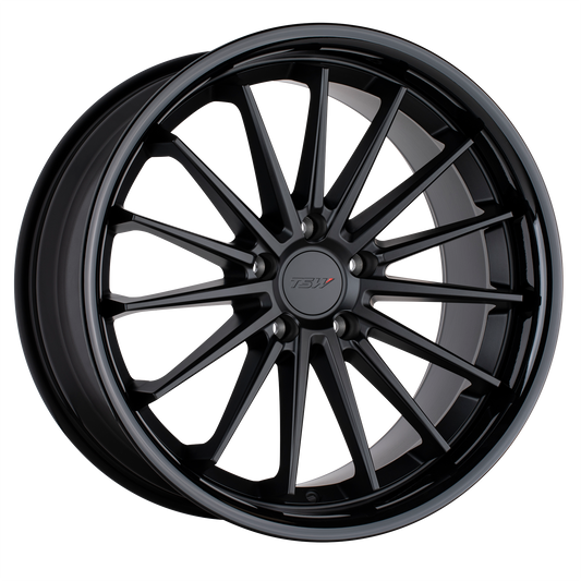 TSW MARINA 20X10 25 5X114.3 MATTE BLACK W/ GLOSS BLACK LIP