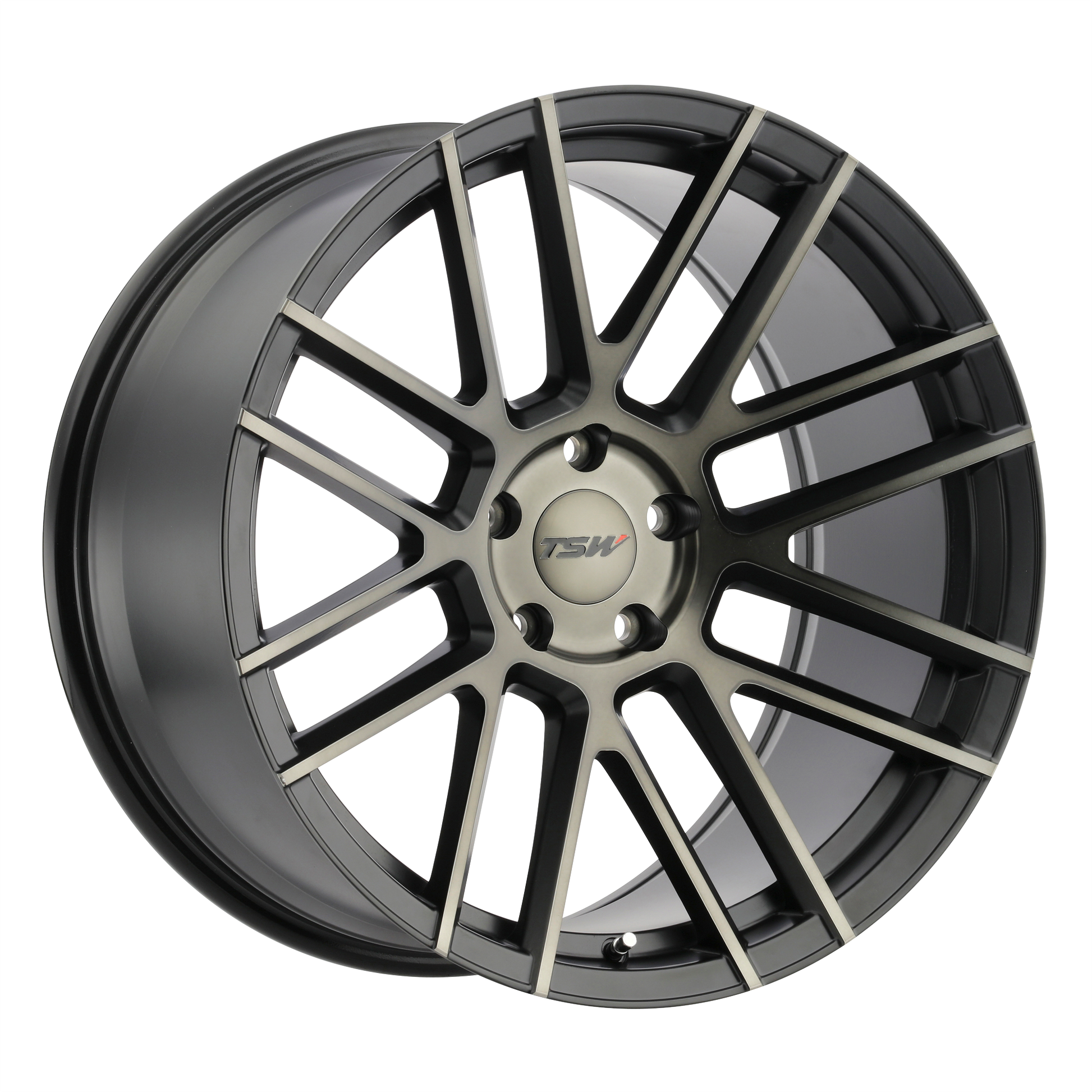 TSW MOSPORT 20X10 40 5X120/5X4.72 MATTE BLACK W/ MACHINE FACE & DARK TINT