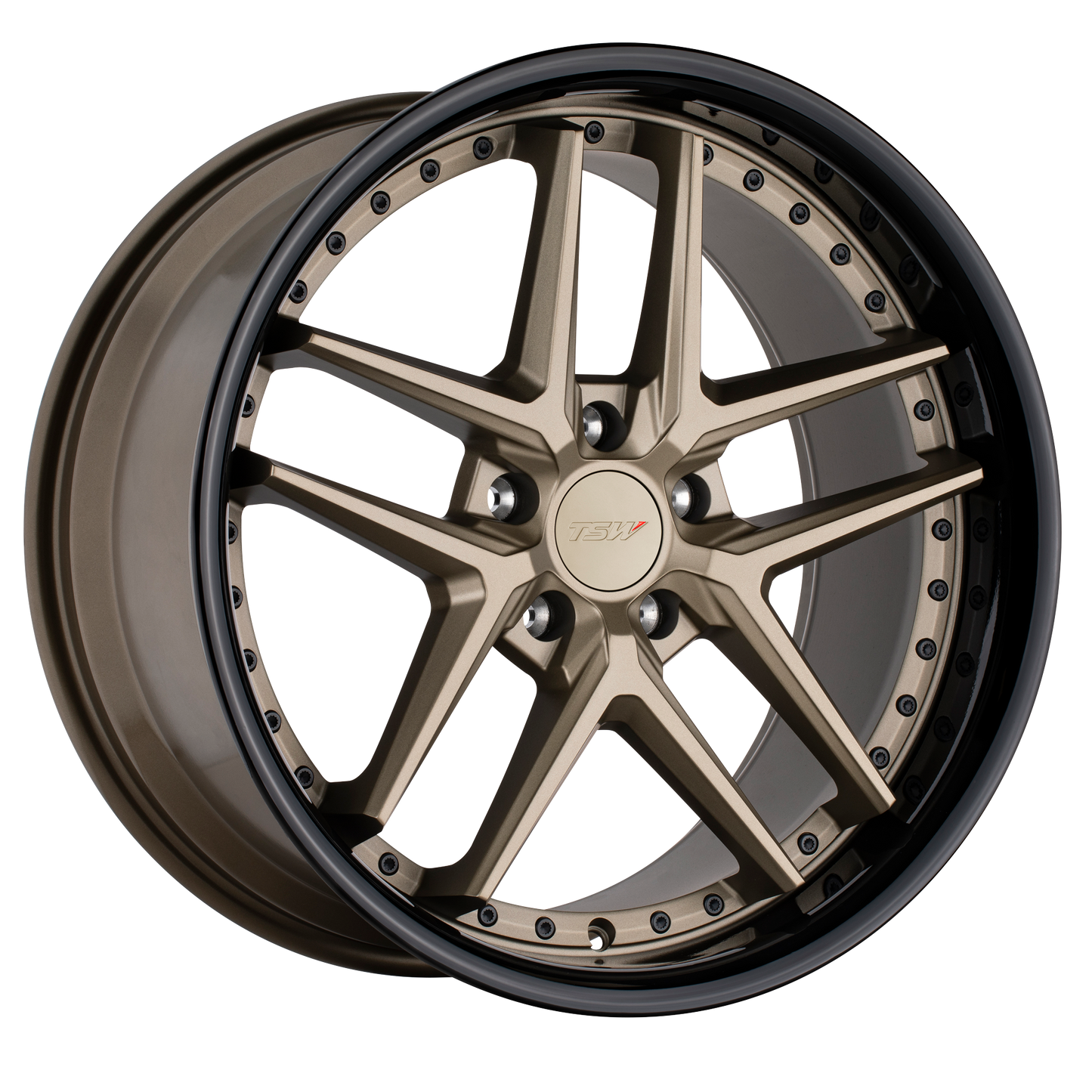TSW PREMIO 20X8.5 35 5X120/5X4.72 MATTE BRONZE W/ GLOSS BLACK LIP