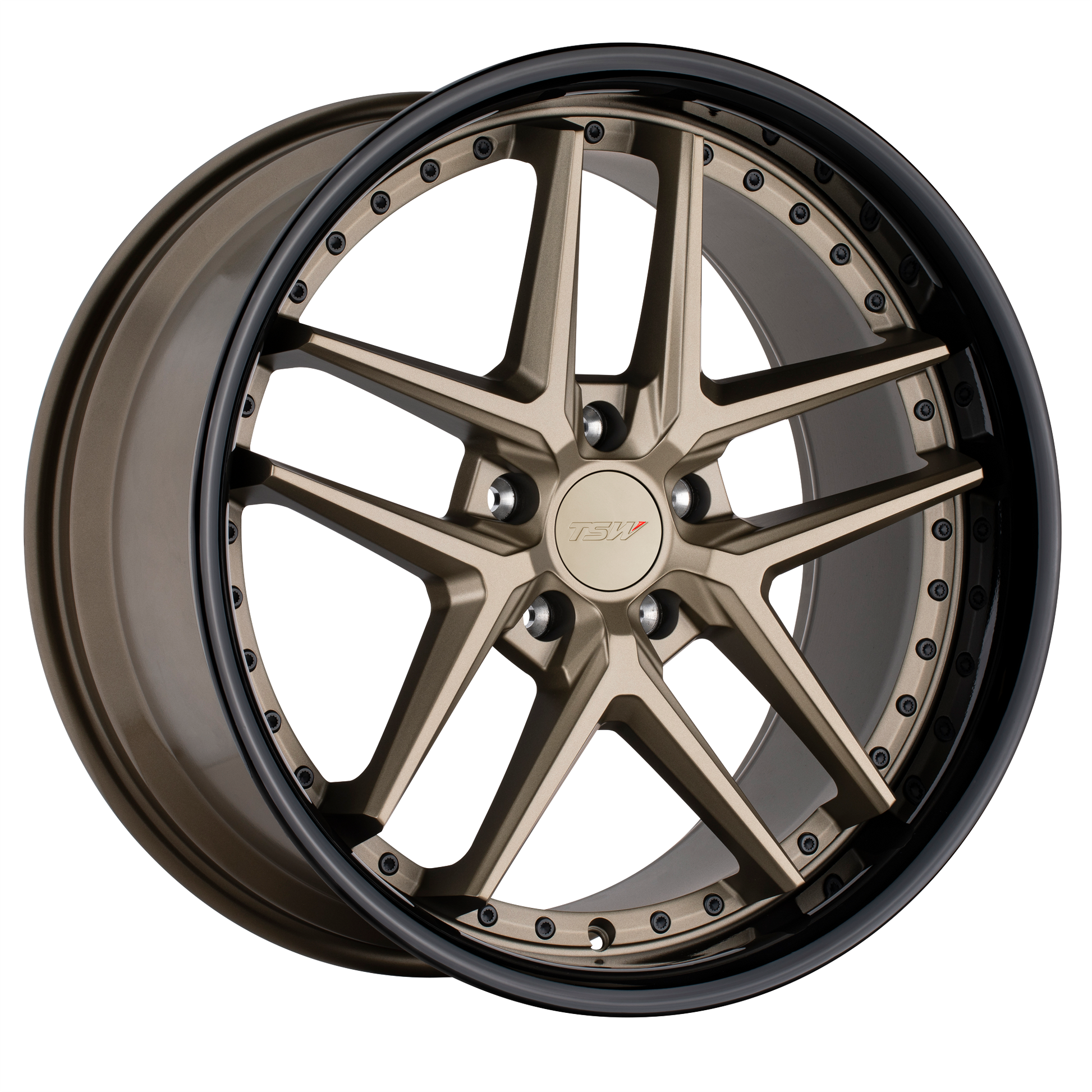 TSW PREMIO 20X8.5 20 5X120/5X4.72 MATTE BRONZE W/ GLOSS BLACK LIP