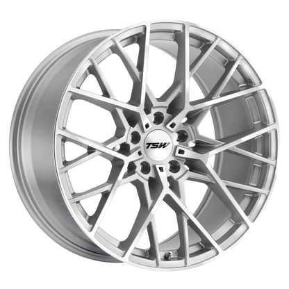 TSW SEBRING 20X10 40 5X112/5X112 SILVER W/ MIRROR CUT FACE