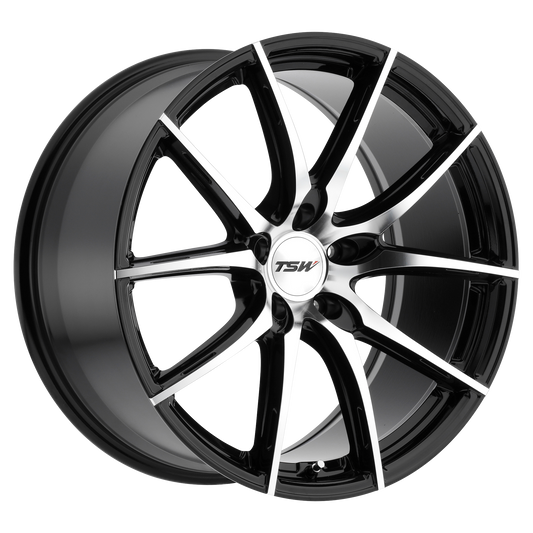 TSW SPRINT 20X10 40 5X120/5X4.72 GLOSS BLACK W/ MIRROR CUT FACE