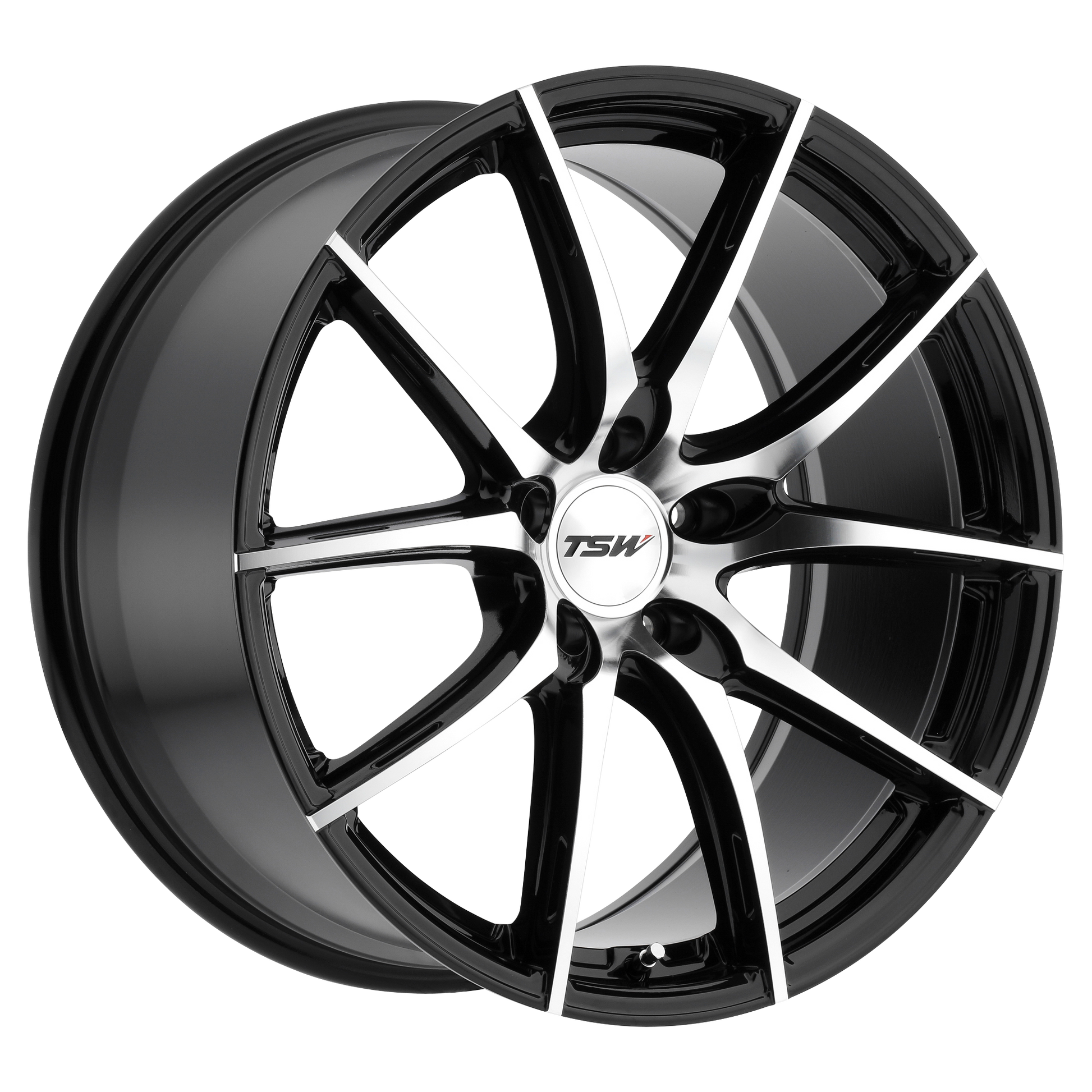 TSW SPRINT 19X9.5 35 5X112/5X112 GLOSS BLACK W/ MIRROR CUT FACE