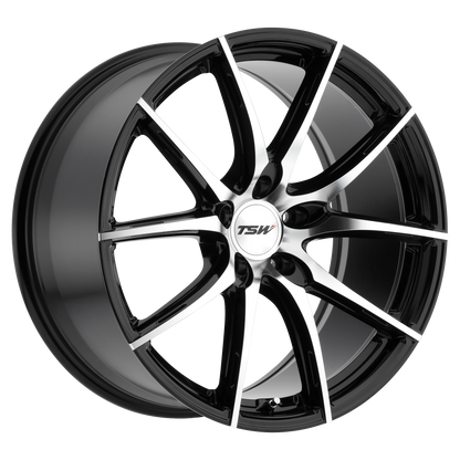 TSW SPRINT 19X9.5 35 5X112/5X112 GLOSS BLACK W/ MIRROR CUT FACE