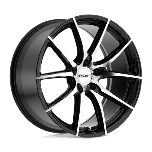 TSW SPRINT 19X8.5 30 5X120/5X4.72 GLOSS BLACK W/ MIRROR CUT FACE