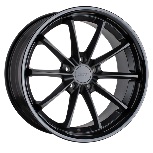 TSW SWEEP 20X8.5 20 5X120/5X4.72 MATTE BLACK W/ GLOSS BLACK LIP