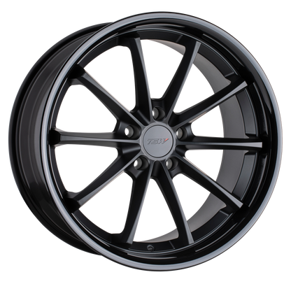 TSW SWEEP 19X9.5 40 5X120/5X4.72 MATTE BLACK W/ GLOSS BLACK LIP