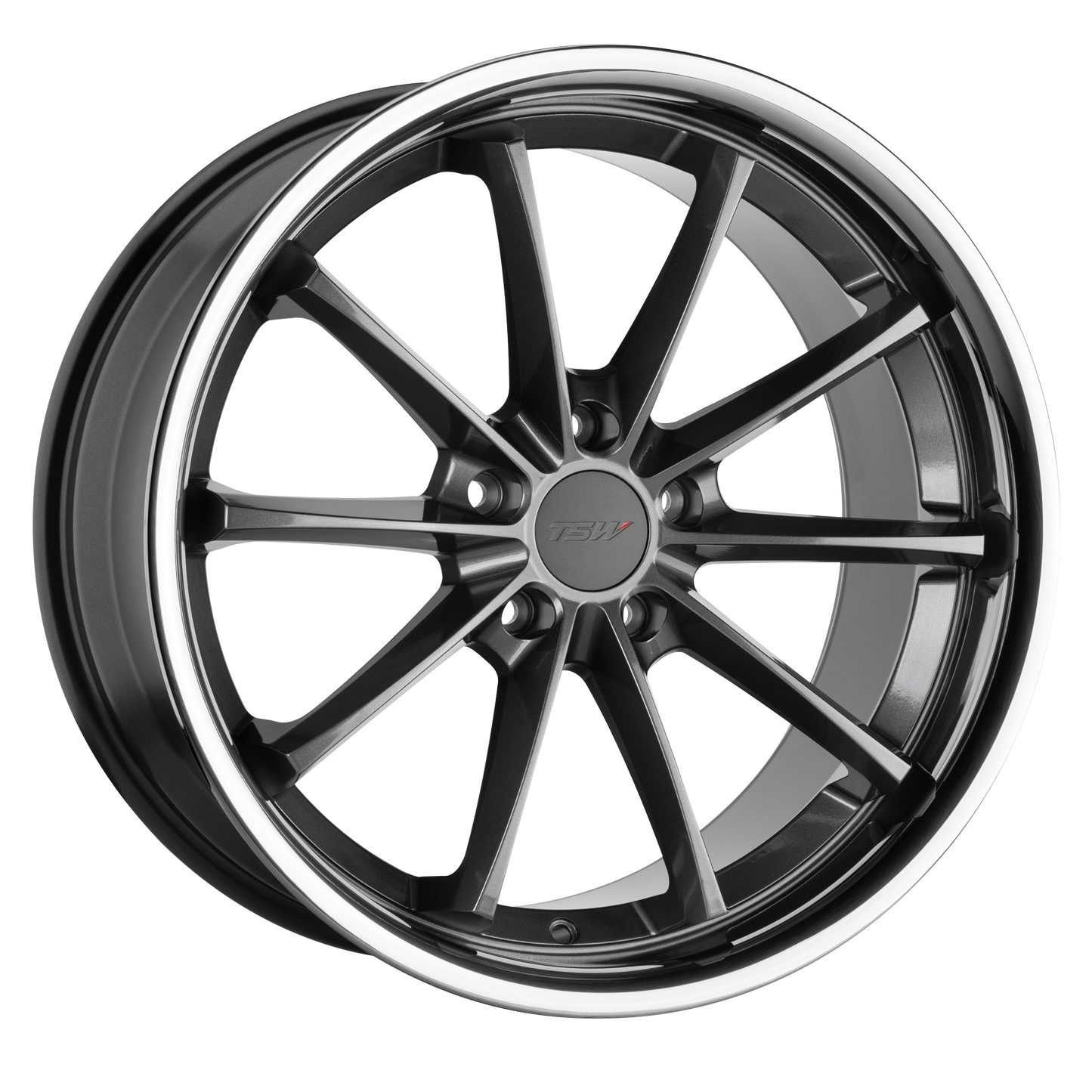 TSW SWEEP 20X8.5 35 5X120/5X4.72 GLOSS GUNMETAL W/ STAINLESS LIP