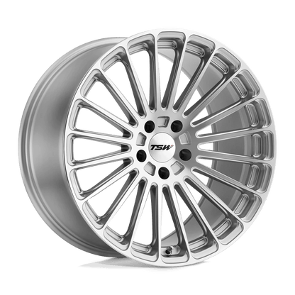 TSW TURBINA 19X10 25 5X120/5X4.72 TITANIUM SILVER W/ MIRROR CUT FACE