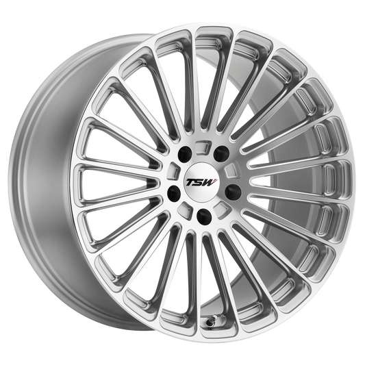 TSW TURBINA 20X10 40 5X114.3/5X4.5 TITANIUM SILVER W/ MIRROR CUT FACE