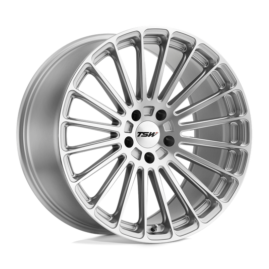 TSW TURBINA 19X8.5 35 5X120/5X4.72 TITANIUM SILVER W/ MIRROR CUT FACE