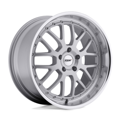 TSW VALENCIA 19X8 20 5X120/5X4.72 SILVER W/ MIRROR CUT LIP