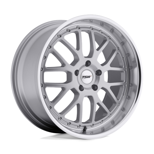 TSW VALENCIA 19X8 20 5X120/5X4.72 SILVER W/ MIRROR CUT LIP