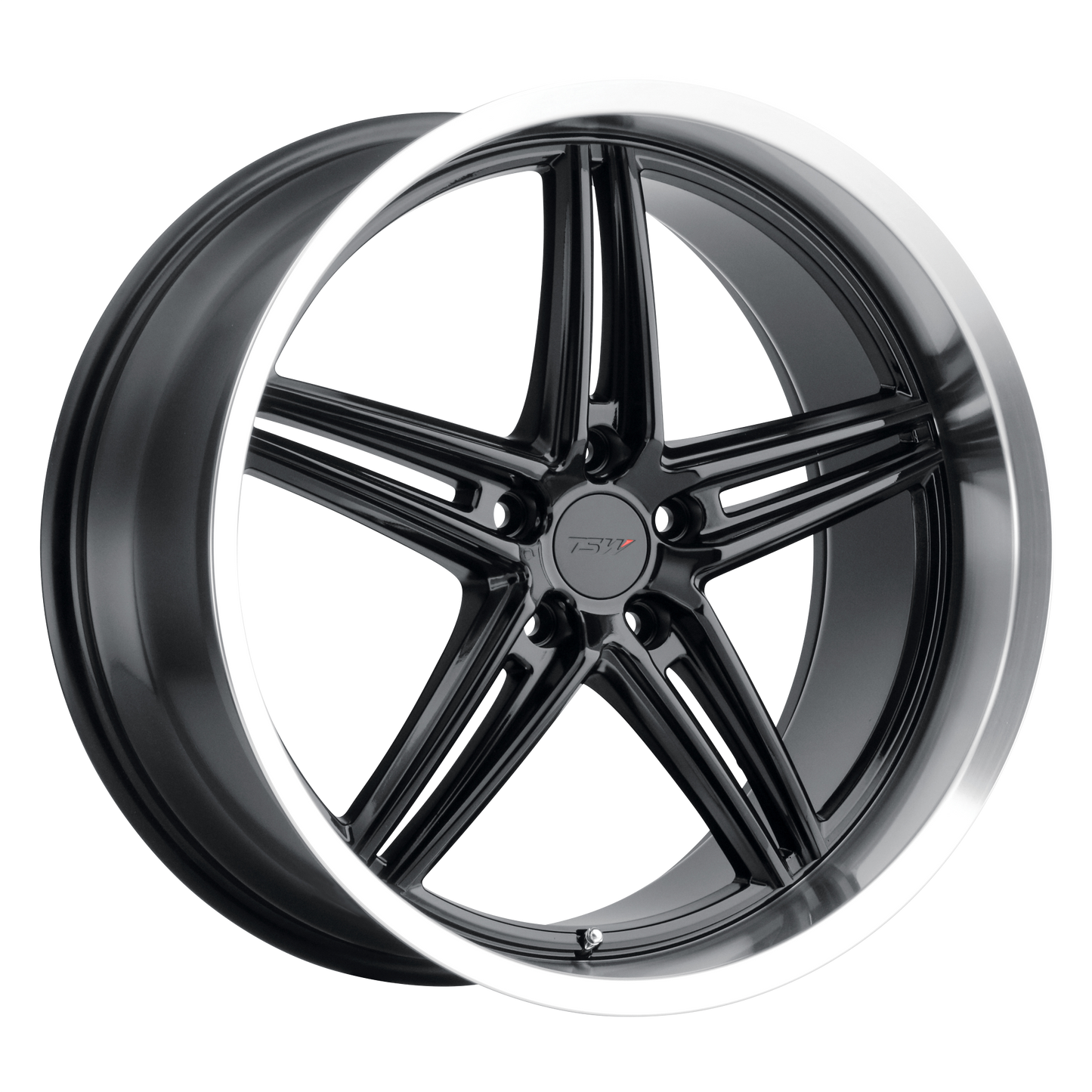 TSW VARIANTE 20X9 35 5X120/5X4.72 GLOSS BLACK W/ MACHINED LIP