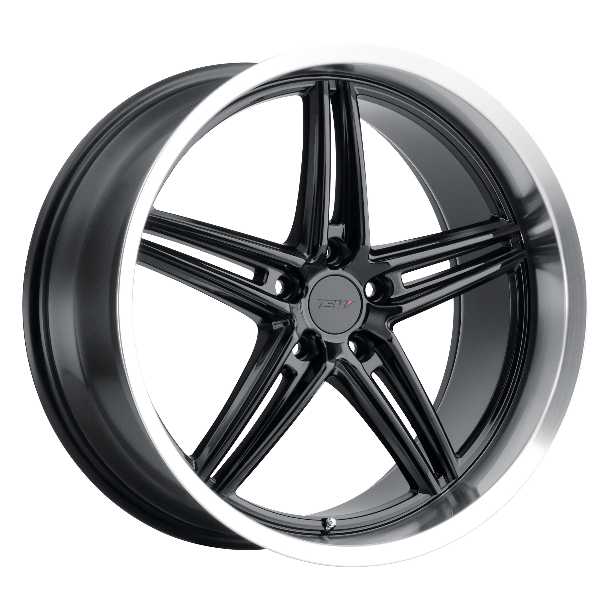 TSW VARIANTE 20X9 30 5X114.3/5X4.5 GLOSS BLACK W/ MACHINED LIP