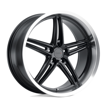 TSW VARIANTE 19X8.5 35 5X120/5X4.72 GLOSS BLACK W/ MACHINED LIP