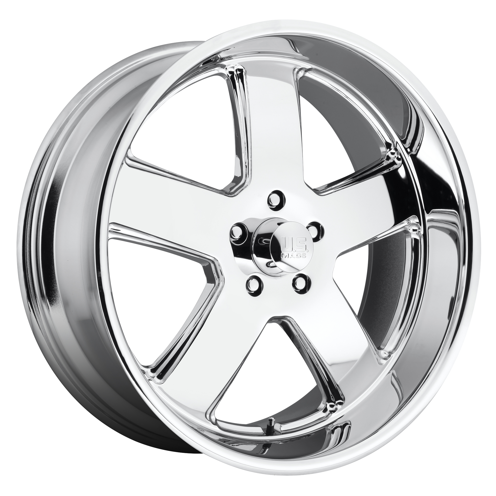 US Mag 1PC U116 HUSTLER 20x9.5 1 5x127/5x5.0 CHROME PLATED