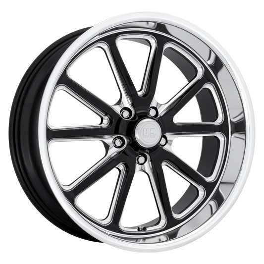 US Mag 1PC U117 RAMBLER 17x7 1 5x120.65/5x4.75 GLOSS BLACK MILLED