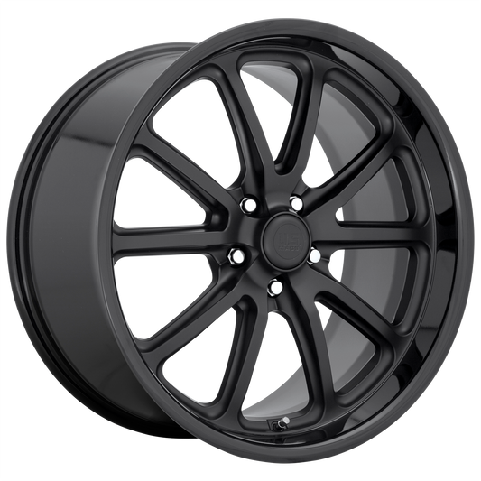 US Mag 1PC U123 RAMBLER 20x8.5 32 5x114.3/5x4.5 GLOSS BLACK MATTE BLACK