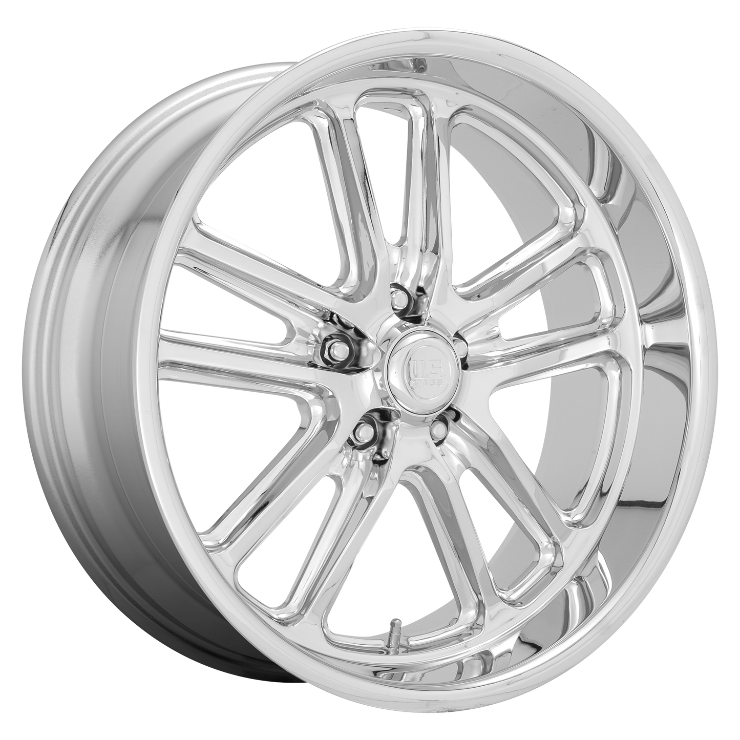 US Mag 1PC U131 BULLET 20x9.5 1 5x127/5x5.0 Chrome