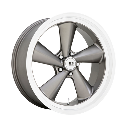US Mag 1PC U137 TS 22X10.5 0 5X127 ANTHRACITE WITH DIAMOND CUT LIP