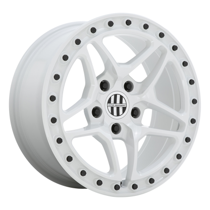 Victor Equipment BERG 18X8 20 5X130/5X130 GLOSS WHITE WITH BLACK BOLTS