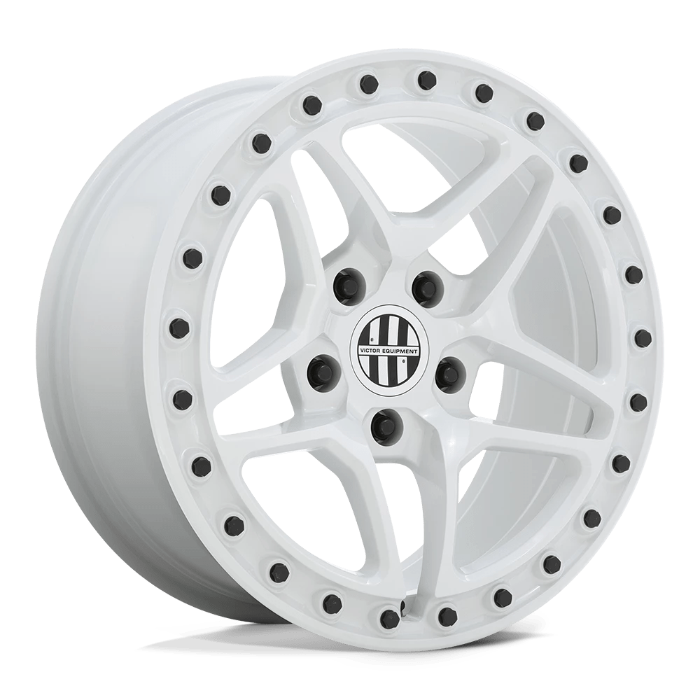 Victor Equipment BERG 18X8 20 5X130/5X130 GLOSS WHITE WITH BLACK BOLTS
