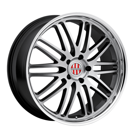 Victor Equipment LEMANS 20X10 50 5X130/5X130 HYPER SILVER W/ MIRROR CUT LIP