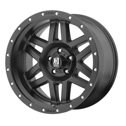 XD XD128 MACHETE 18X9 18 8X180/8X7.1 SATIN BLACK WITH REINFORCING RING