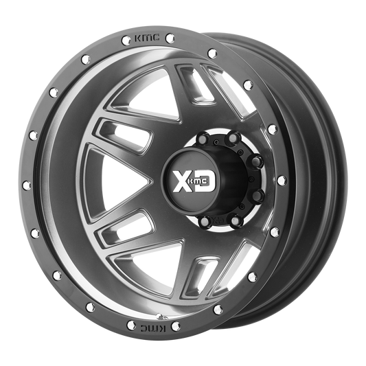 XD XD130 MACHETE DUALLY 20x7.5 -152 8x165.1/8x6.5 Matte Gray Black Ring