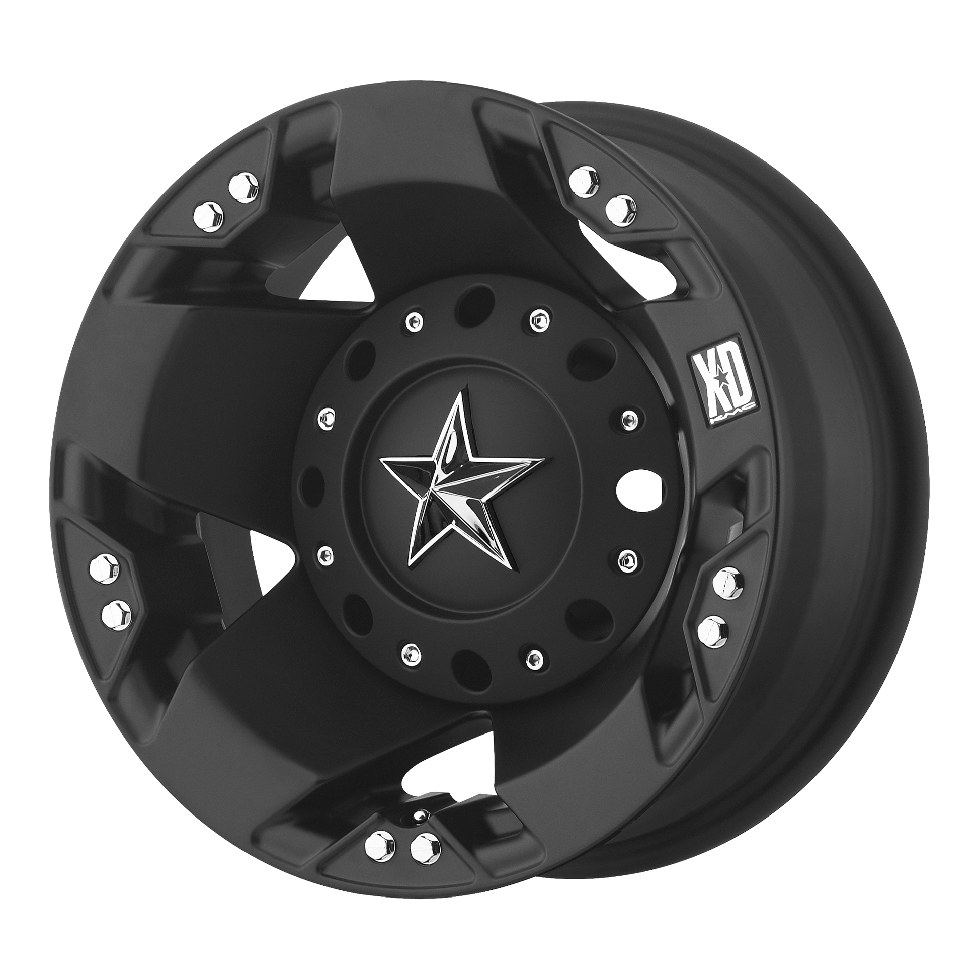 XD XD775 ROCKSTAR 16x6 -134 8x165.1/8x6.5 Matte Black - Rear
