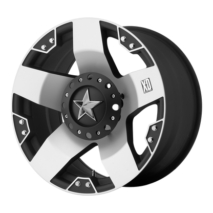 XD XD775 ROCKSTAR 17X8 10 8X165.1 MACHINED FACE WITH MATTE BLACK WINDOWS
