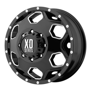 XD XD815 BATALLION 22X8.25 127 8X165.1 GLOSS BLACK WITH MILLED ACCENTS